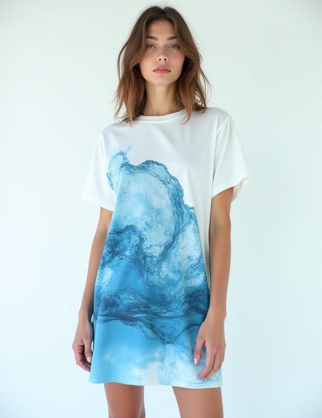 Robe Courte Éclat de Glacier