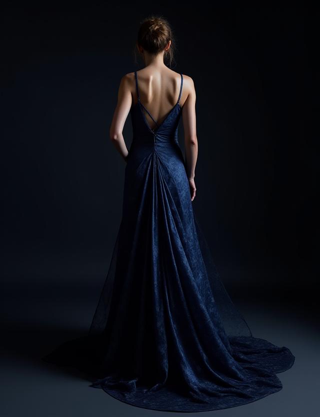 Robe Maxi Nébuleuse Sombre