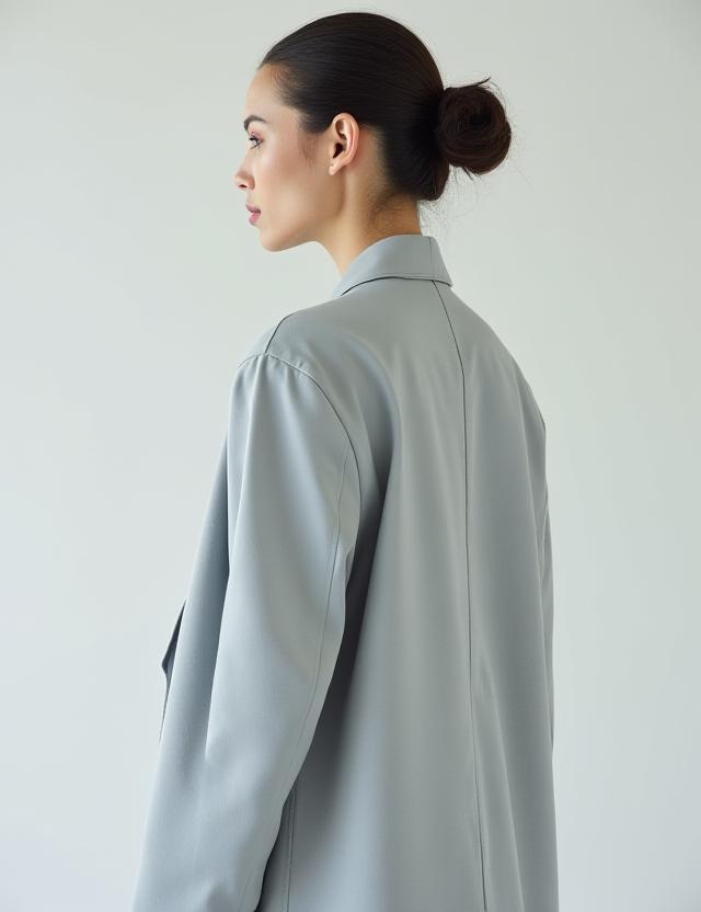 Veste oversize Gris Brume